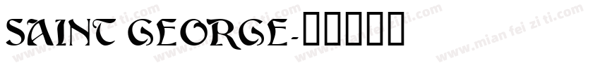 SAINT GEORGE字体转换